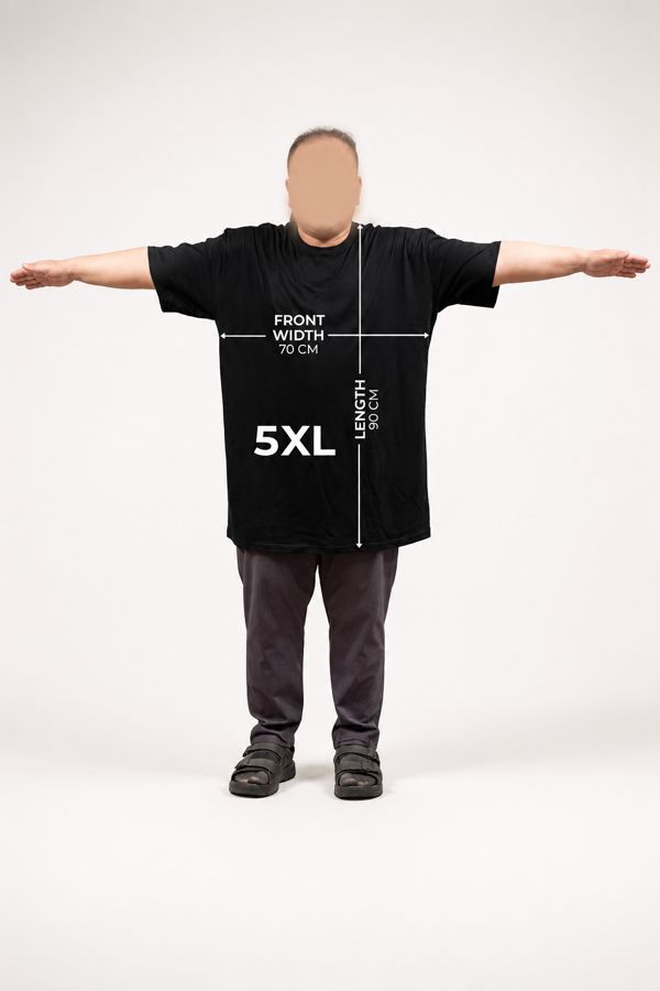 Size 5XL on a 169 cm model, super loose fit